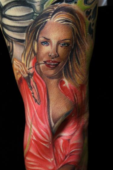 Mike Demasi - Library Tattoo Sleeve MIke DeMasi Tattoo